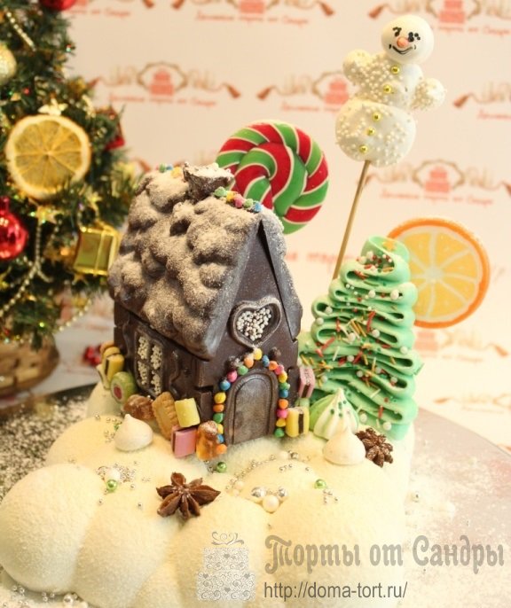 Муссовый торт - Велюровый новогодний / рождественский торт
